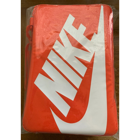Nike Crossbody Shoe Box Bag (12L) Orange/White One Size - Picture 1 of 7